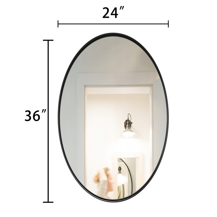 Ivy Bronx Morelock Oval Metal Wall Mirror & Reviews | Wayfair
